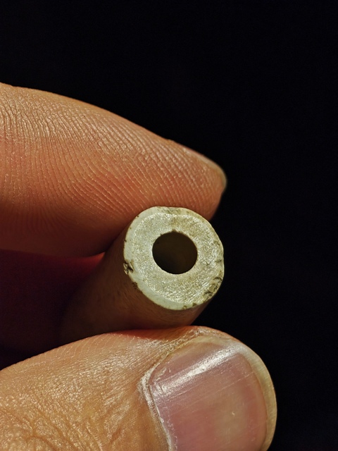 古玩玉器玉管珠真品鑒賞圖