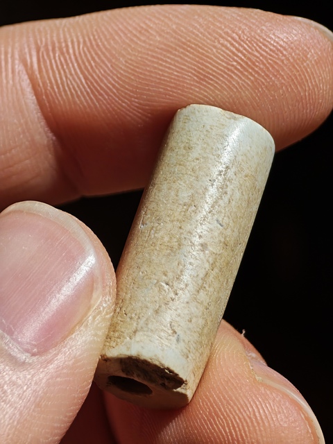 古玩玉器玉管珠真品鑒賞圖