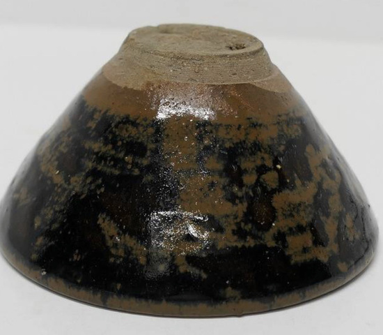 古玩陶瓷吉州窯黑釉茶盞真品鑒賞圖