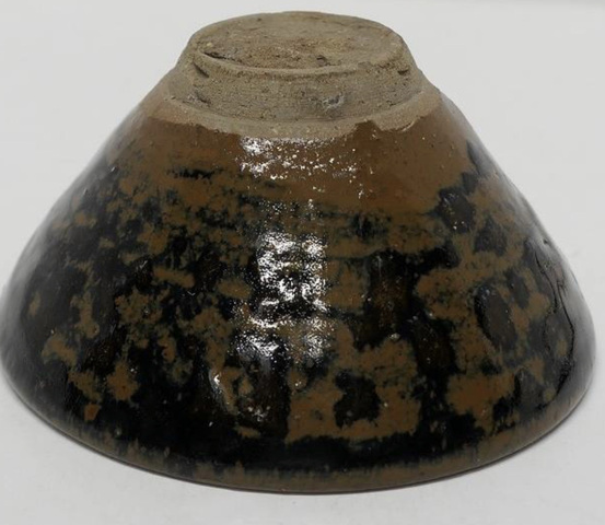 古玩陶瓷吉州窯黑釉茶盞真品鑒賞圖