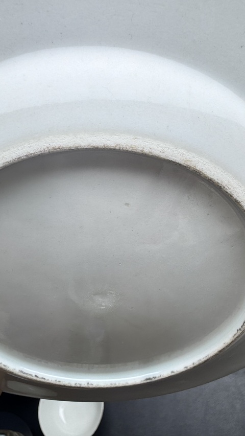 古玩陶瓷乾隆廣彩盤真品鑒賞圖