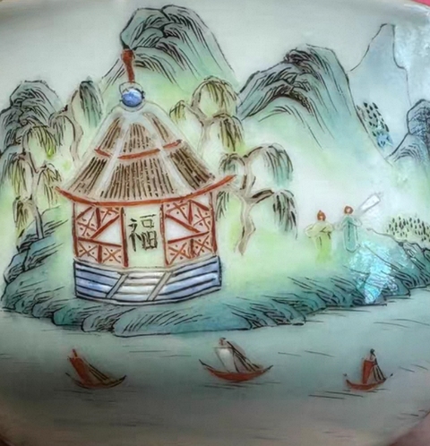 古玩陶瓷粉彩杯真品鑒賞圖