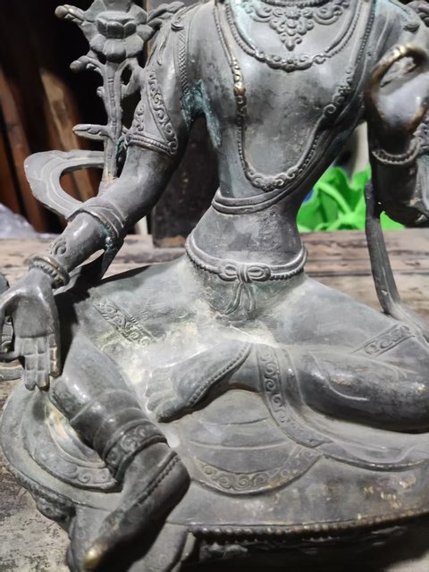 古玩銅器銅度母真品鑒賞圖