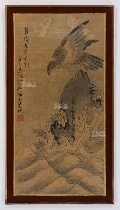 古玩字畫英雄獨立真品鑒賞圖