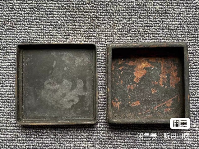 古玩銅器銅墨盒真品鑒賞圖