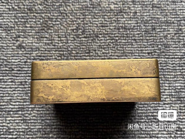 古玩銅器銅墨盒真品鑒賞圖