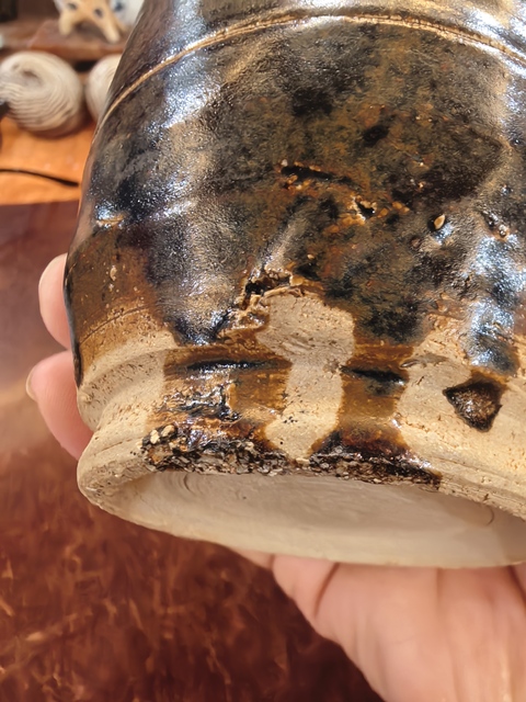 古玩陶瓷窯變黑釉罐真品鑒賞圖