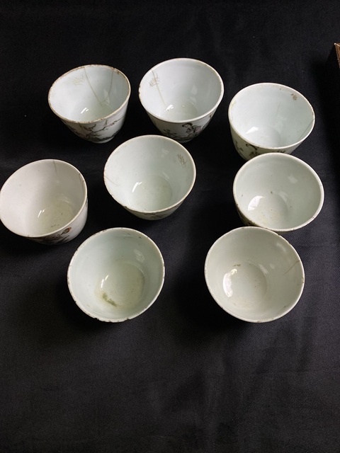 古玩陶瓷民國仕女紋粉彩杯拍賣，當(dāng)前價(jià)格88元