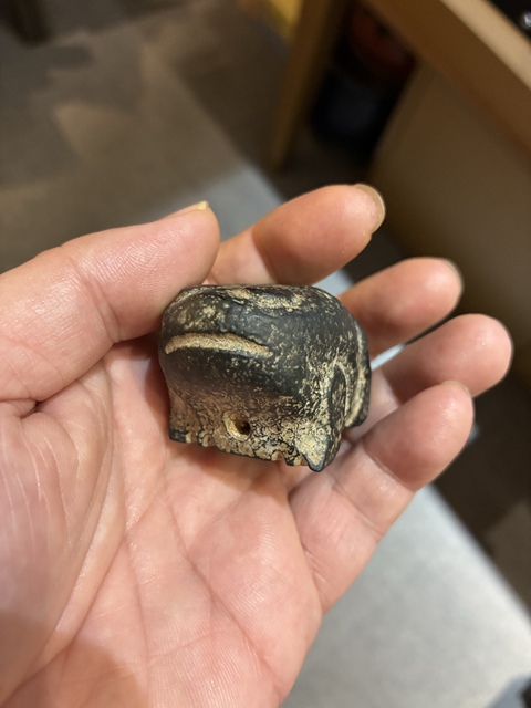 古玩雜項石蛙真品鑒賞圖