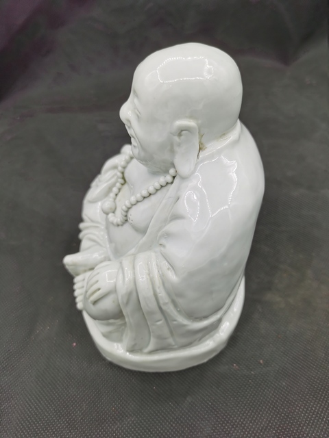 古玩陶瓷德化窯彌勒佛塑像真品鑒賞圖