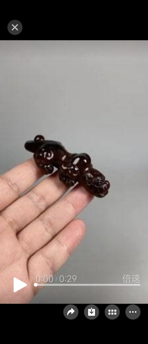 古玩雜項瑞獸擺件真品鑒賞圖