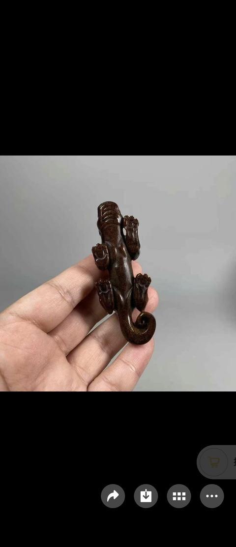 古玩雜項瑞獸擺件真品鑒賞圖