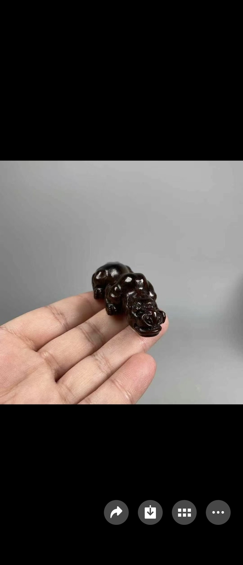 古玩雜項瑞獸擺件真品鑒賞圖