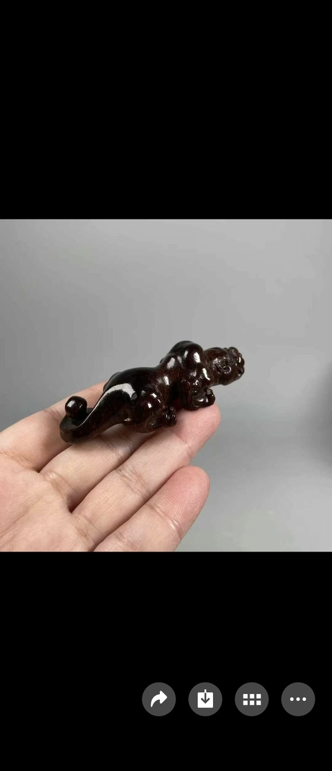 古玩雜項瑞獸擺件真品鑒賞圖