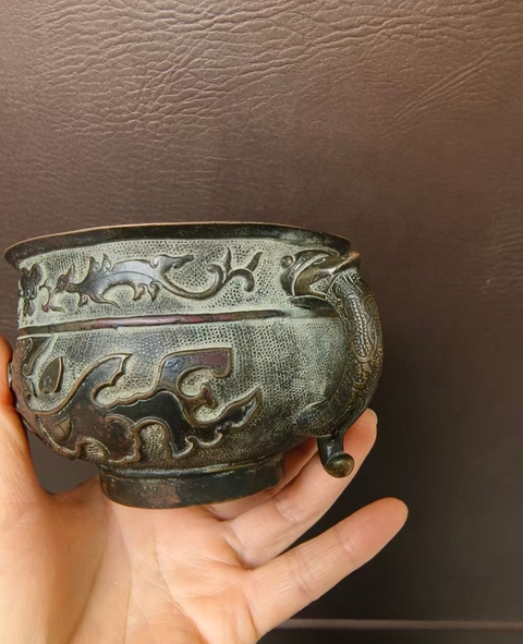 古玩雜項簋式爐真品鑒賞圖