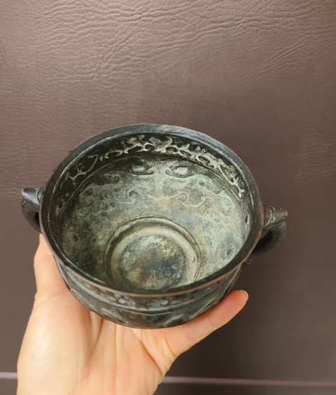 古玩雜項簋式爐真品鑒賞圖