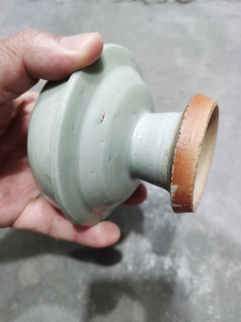 古玩陶瓷明代高足蓋盒真品鑒賞圖