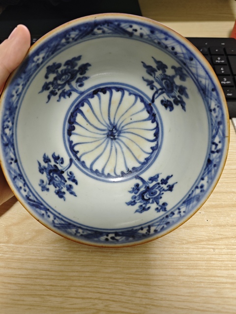 古玩陶瓷青花海馬碗真品鑒賞圖