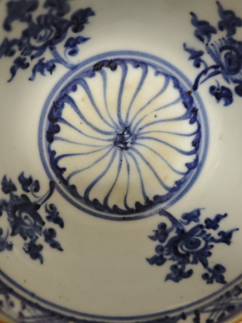 古玩陶瓷青花海馬碗真品鑒賞圖