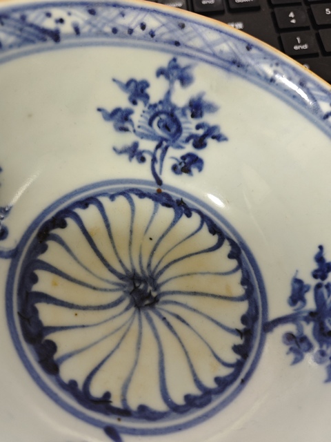 古玩陶瓷青花海馬碗真品鑒賞圖