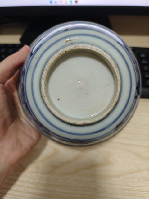 古玩陶瓷青花海馬碗真品鑒賞圖