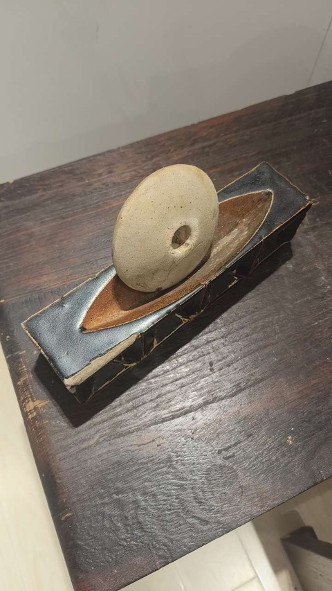 古玩陶瓷茶碾真品鑒賞圖