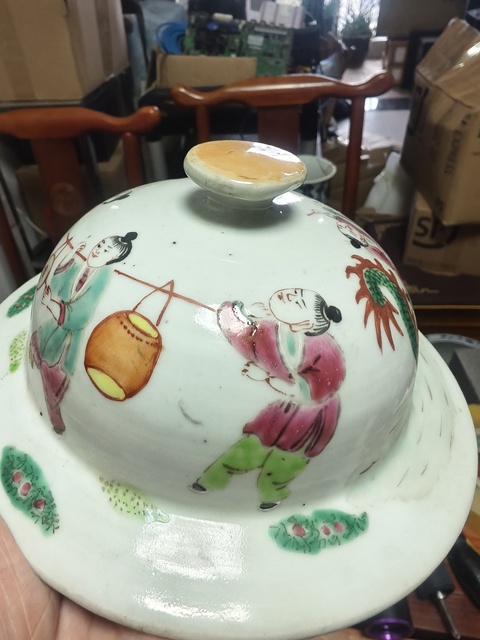 古玩陶瓷百子鬧春將軍罐真品鑒賞圖