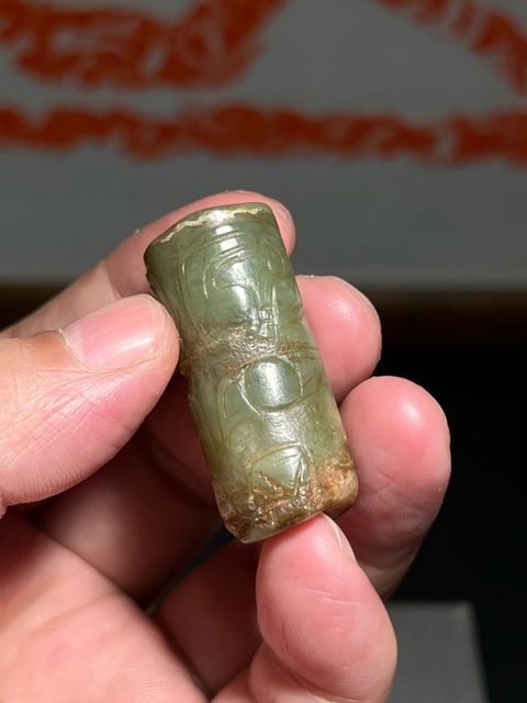 古玩玉器玉勒子真品鑒賞圖