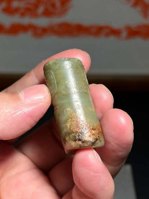 古玩玉器玉勒子真品鑒賞圖