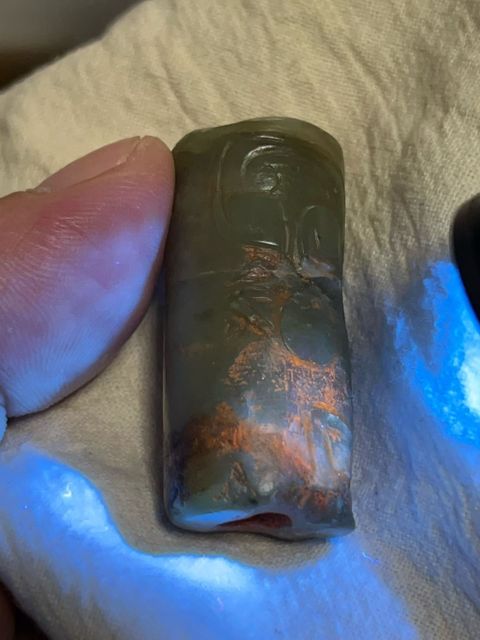 古玩玉器玉勒子真品鑒賞圖