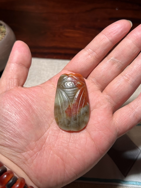 古玩玉器玉蟬真品鑒賞圖