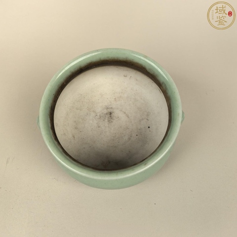 古玩陶瓷民國·青釉獸耳香爐 真品鑒賞圖