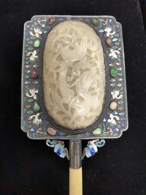 古玩玉器多寶鏡子真品鑒賞圖