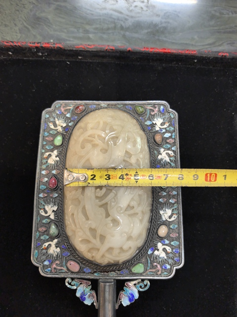 古玩玉器多寶鏡子真品鑒賞圖