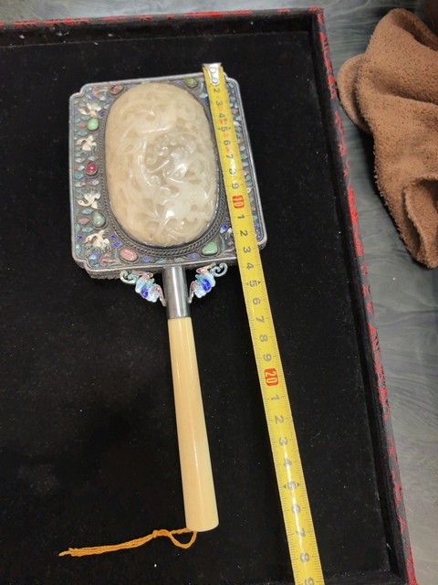 古玩玉器多寶鏡子真品鑒賞圖