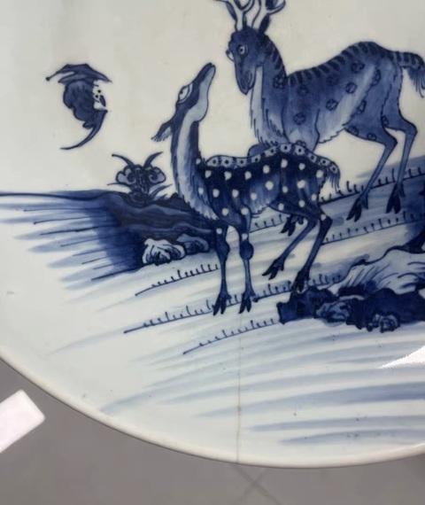 古玩陶瓷雍正青花盤(pán)真品鑒賞圖