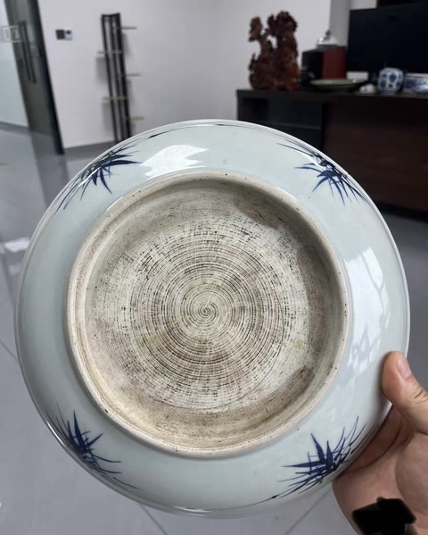 古玩陶瓷雍正青花盤(pán)真品鑒賞圖