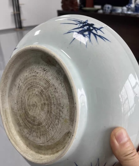 古玩陶瓷雍正青花盤(pán)真品鑒賞圖