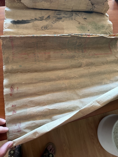 古玩字畫雄鷹展翅圖真品鑒賞圖