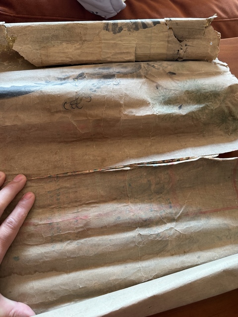 古玩字畫雄鷹展翅圖真品鑒賞圖