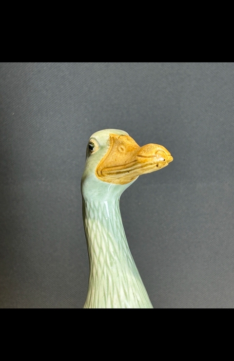 古玩陶瓷青瓷鴨擺件真品鑒賞圖