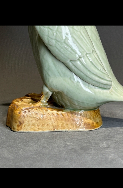 古玩陶瓷青瓷鴨擺件真品鑒賞圖