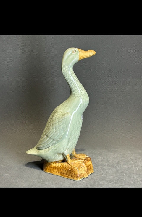 古玩陶瓷青瓷鴨擺件真品鑒賞圖