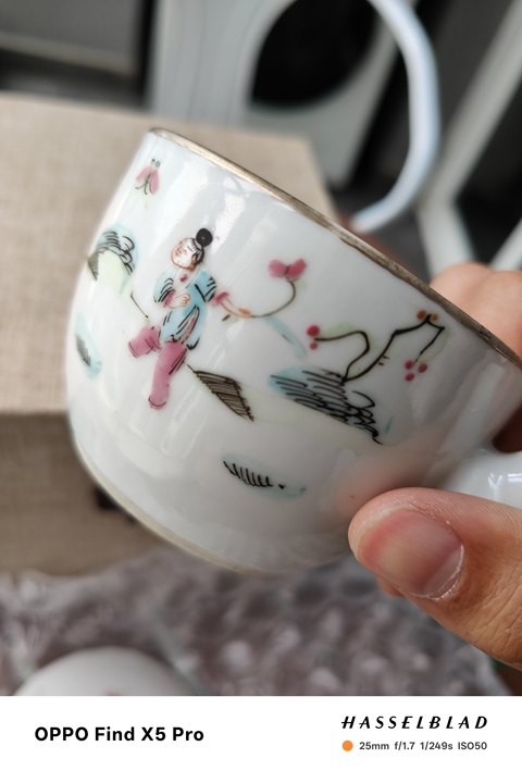 古玩陶瓷一路連升粉彩執壺真品鑒賞圖