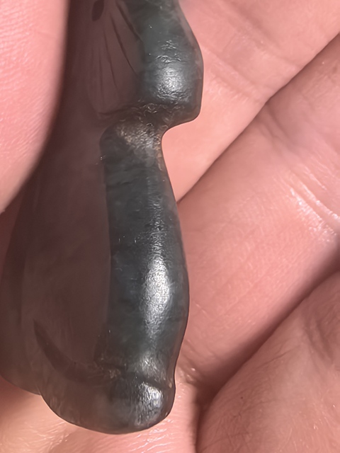 古玩玉器獨山玉雕“瓜果墜”真品鑒賞圖