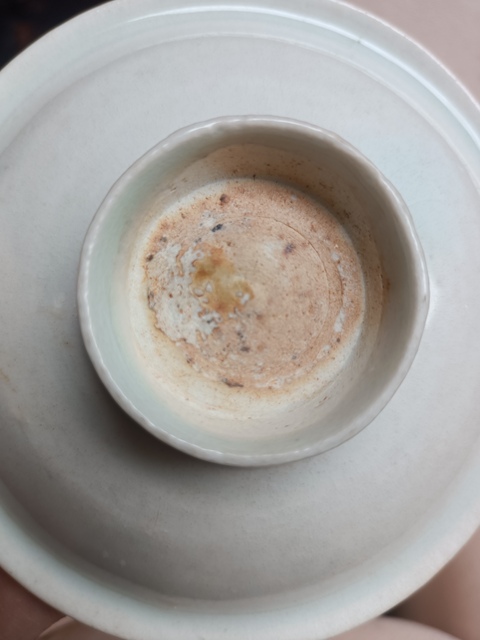 古玩陶瓷宋代湖田窯影青簡易盞托拍賣,當前價格22000元