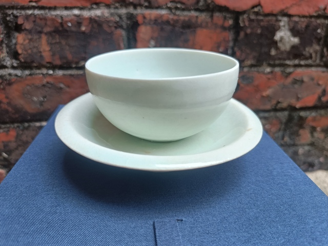 古玩陶瓷宋代湖田窯影青簡易盞托拍賣,當前價格22000元