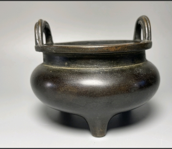 古玩銅器索耳爐真品鑒賞圖