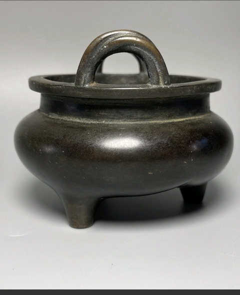 古玩銅器索耳爐真品鑒賞圖