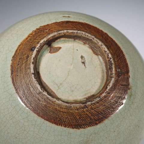 古玩陶瓷郎綠釉洗真品鑒賞圖